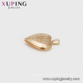 33276 Xuping fancy latest gold pendant vogue heart shaped brass pendant jewelry China wholesale